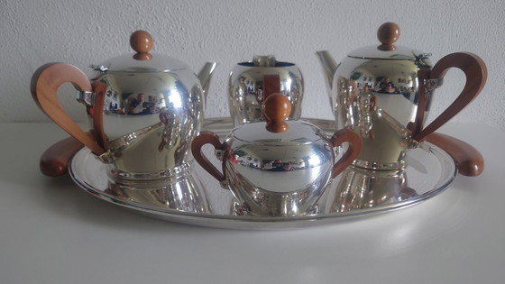 Image 1 of Alessi verzilverd Bombe servies