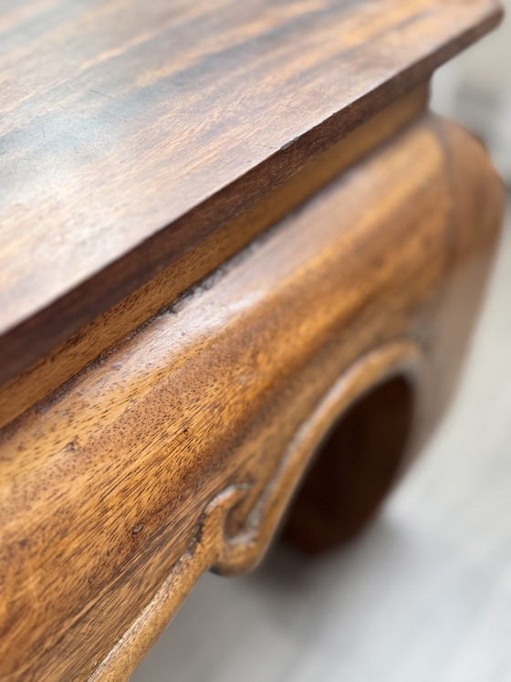 Image 1 of Couchtisch aus Holz im Opium-Stil / Beistelltisch / Couchtisch