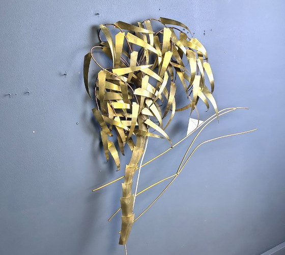 Image 1 of Lampada da parete a forma di palma di Daniel D'Haeseleer, anni '70