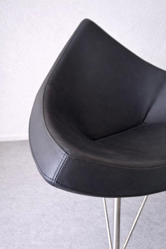 Fauteuil in de Vitra Coconut-stijl – Leather, Chrome (photo 2 of 15)
