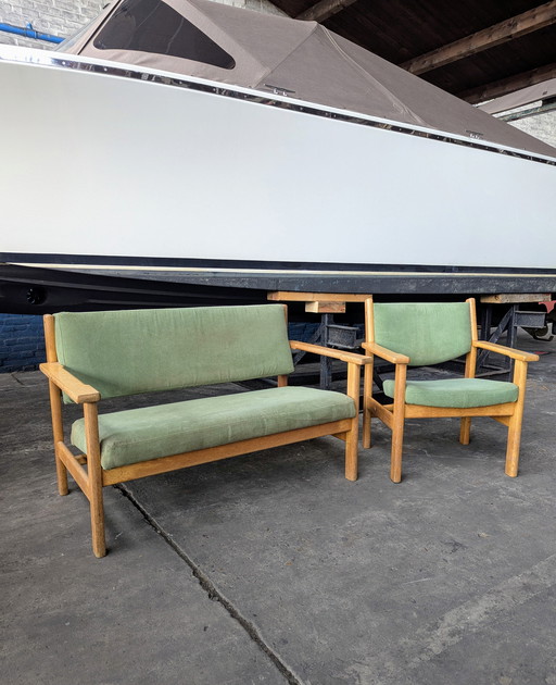 Hans Wegner Getama Bank & Fauteuil, Denemarken
