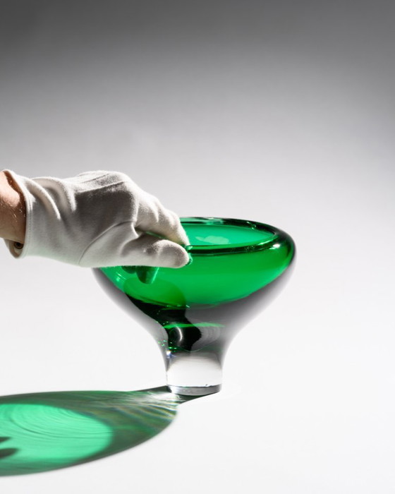 Image 1 of Organic Glass Bowl Attributed to Royal Leerdam Gerard Thomassen “Serica" 1990s