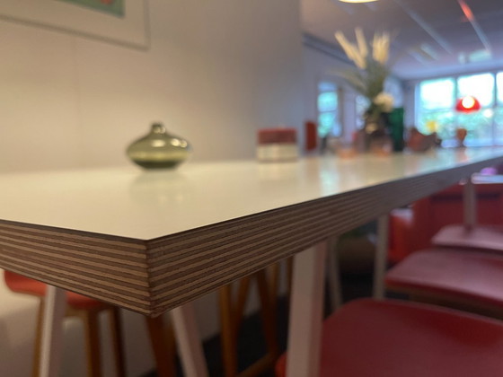 HAY Loop Stand – Bianco | Leif Jørgensen – Tavoli da pranzo, Metal, Wood (photo 6 of 7)