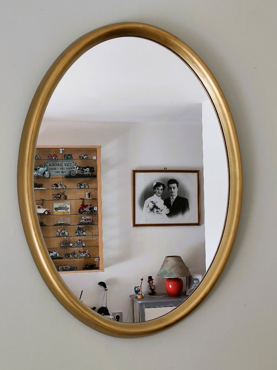 Espejo ovalado antiguo, 75 x 56 cm – Wood (photo 7 of 7)