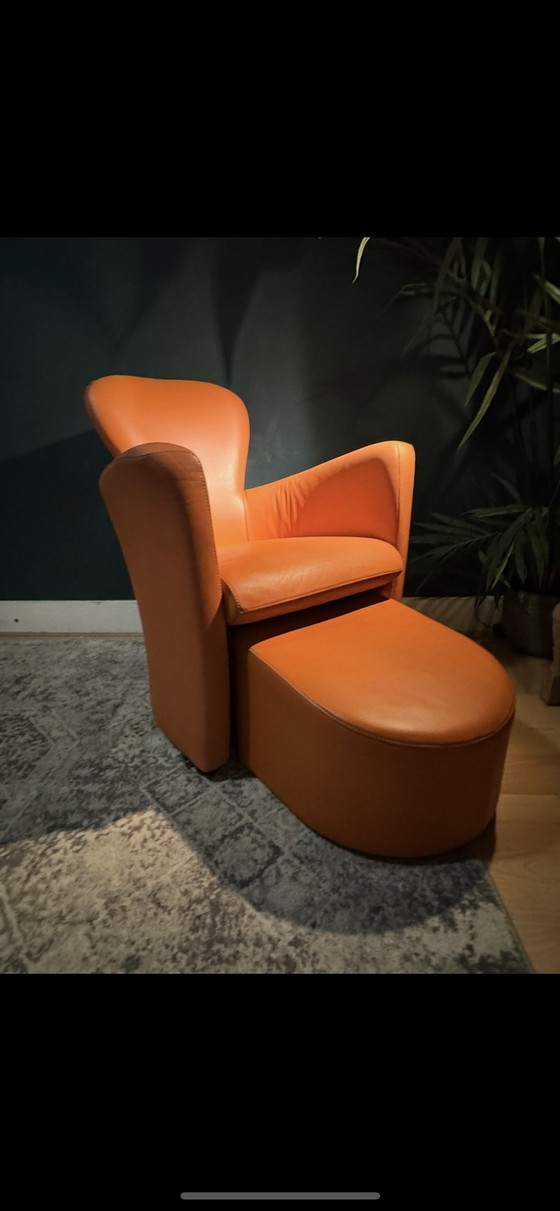 Image 1 of Poltroncina Amphora Leolux Design Moderno Leer