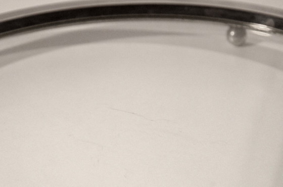 Plateau Ancien Style Art-Déco, Métal Argenté Et Verre, 32 X 40cm – Accessoires de table, Glass, Metal (photo 4 of 6)