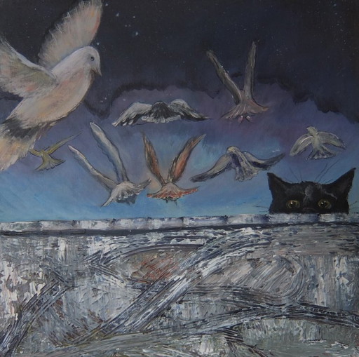 Peinture "Cat" (chat)