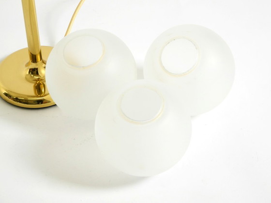 Image 1 of Original 1960s Space Age brass table lamp by Kaiser Leuchten