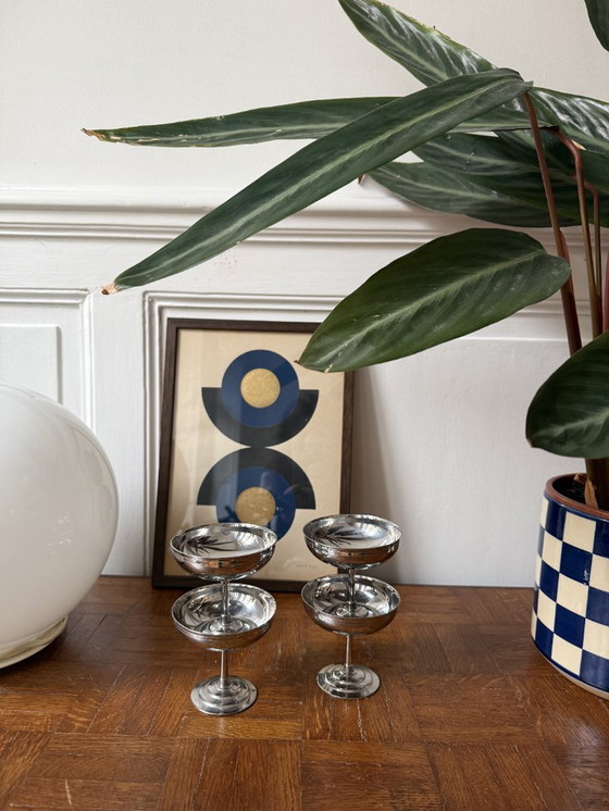 Image 1 of 4 coupes inox sur pied