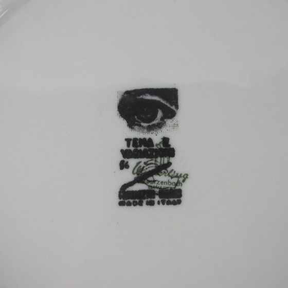 Image 1 of Assiette Piero Fornasetti de la série Thème et Variations