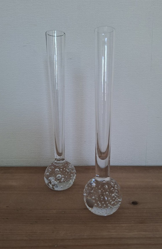 2 vasi vintage in vetro artistico trasparente Kosta Boda Bubble, provenienti dalla Svezia. – Arte in vetro (photo 5 of 6)
