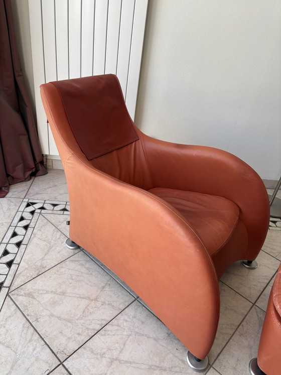 Poltrona Loge Montis Gerard Van De Berg comprensiva di pouf – Poltrone, Leather (photo 2 of 8)