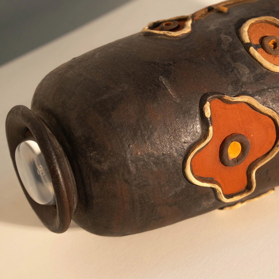 Einzigartige italienische Keramik Steh-/Tischlampe – Dimmbar – Tischlampen, Ceramic, Vintage (photo 6 of 8)
