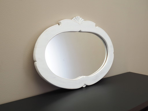 Miroir dans un cadre en pin, design danois, années 1960, production : Danemark