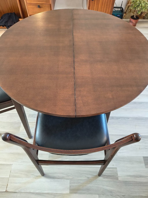 Vintage Round/Oval Danish Design Dining Table