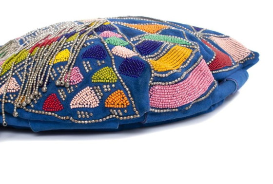 Image 1 of Borsa a tracolla Pucci in pelle scamosciata blu