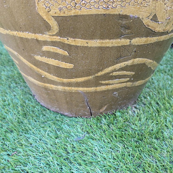Chinese Draken Eierpot, Chinese Vaas, Martaban, Eierpotten, Chinees Antiek – Decoratieve objecten, Ceramic (photo 4 of 12)