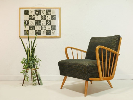 Vintage cocktailstoel, jaren 60, loungestoel, stoel uit het midden van de vorige eeuw, Easy Chair, Duitsland