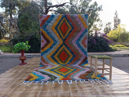 Tapis berbères veelkleurige en laine 400cmx200cm