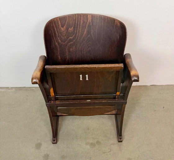 Vintage Cinema or Theatre Seat from Thonet, 1950s – Folding chairs, Wood (photo 4 of 21)