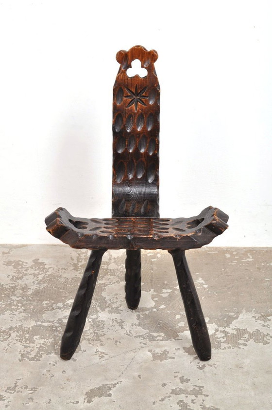 Image 1 of Brutalist Spanish Chair, 1960s