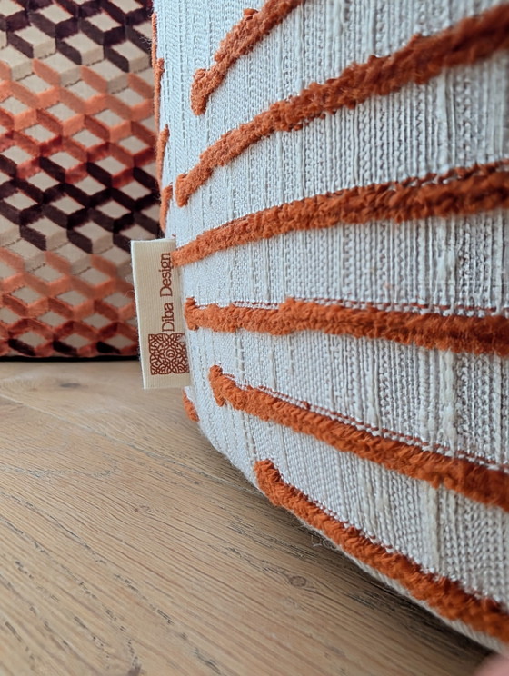 Lotus Pulse Pouf Ø60 cm – Footstools & poufs, Travertin (photo 3 of 5)
