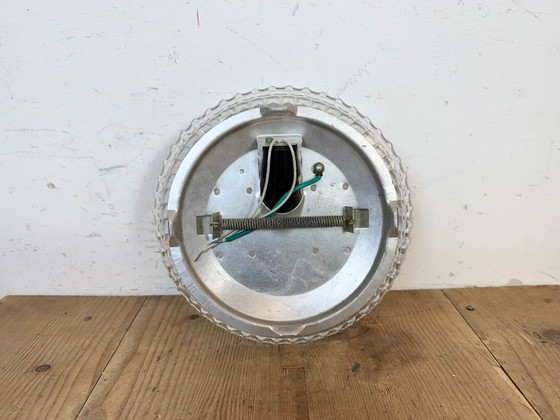 Image 1 of Applique murale ou plafonnier vintage en verre, années 1970