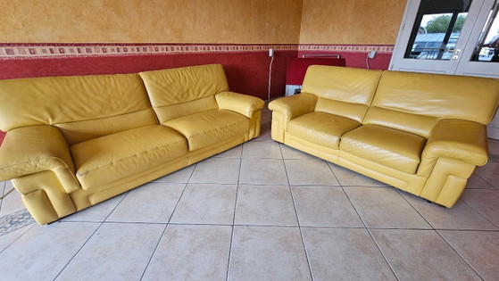 Divano 2 posti -Roche Bobois- Pelle bovina pieno fiore – Divani 2 posti, Leather (photo 5 of 5)