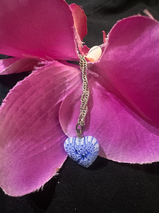 Splendid Murano glass pendant with silver chain – Decorative Objects, Metal (photo 5 of 10)