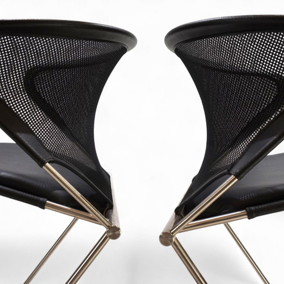 Image 1 of Set van 2 Wilkhahn Nuvola vergader-/eetkamerstoelen van Herbert Ohl, 1980