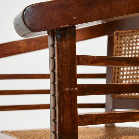 Image 1 of Sillón MK10904 de haya y ratán