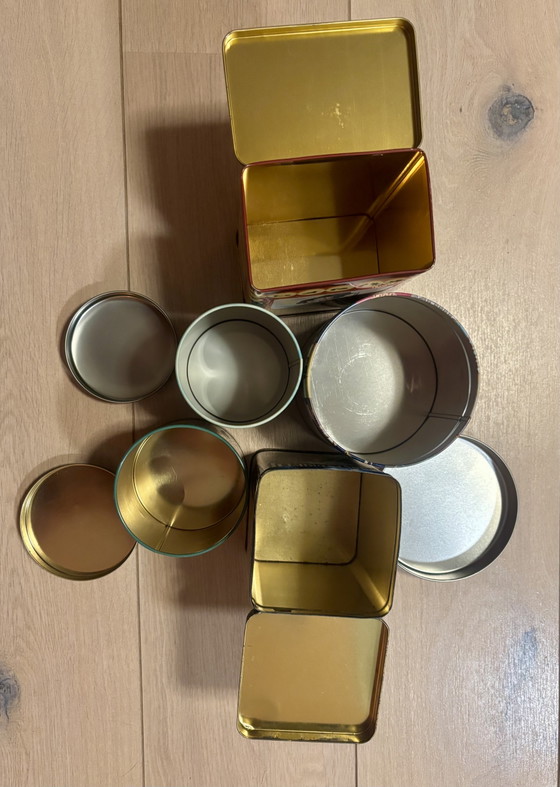 Set of 5 Old Dutch Vintage Tins – Incl. Efteling, Ot & Sien & Philips – Overig, Decorative Objects, Metal (photo 10 of 11)