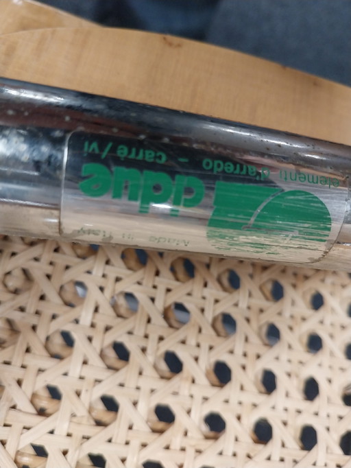 1 x Set aus 4 Cidue-Stühlen mit Rohrgestell S64, entworfen von Marcel Breuer in den 1970er Jahren