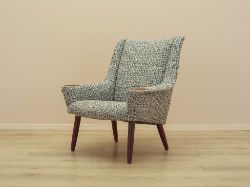 Poltrona lounge, design danese, anni '70, prodotta in Danimarca