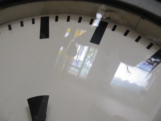 Image 1 of Vintage Double-Sided Station Clock NUFA