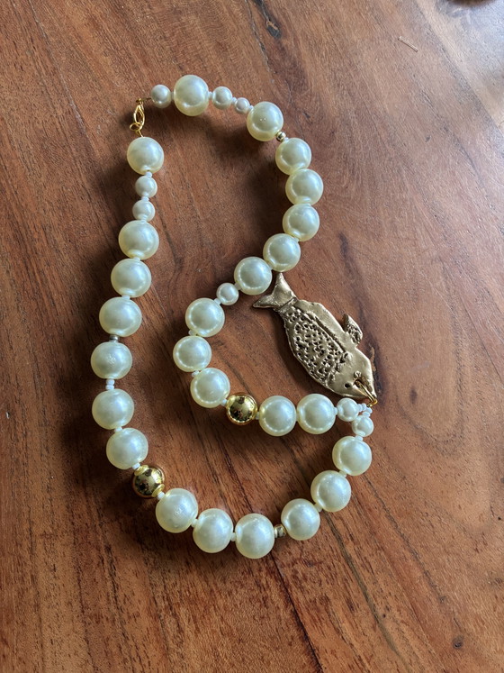 Image 1 of Nuova collana unica con pesci color oro