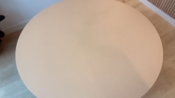 Image 1 of Mesa de comedor redonda de linóleo Faust de 130 cm - contrachapado de abedul