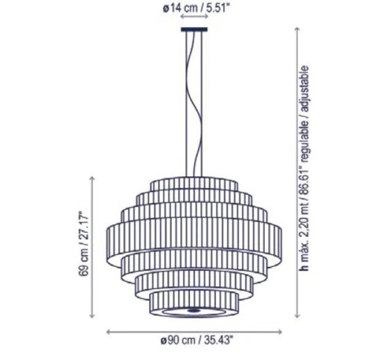 Lampada a sospensione Bover MOS 2, design bianco – Lampade a sospensione, Glass, Iron (photo 5 of 9)