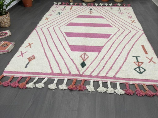 Tapis Beni Ouarain en authentieke laine 250cmx150cm