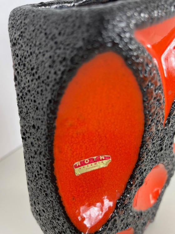 Image 1 of Fat Lava vase by Dorothea Roth for Roth Ceramics Germany, 1970s.