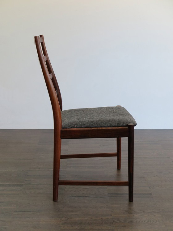 Sedie da pranzo in legno scuro di Arne Vodder, Danimarca, anni '60, set di 2, Mid Century Modern (foto 7 di 16)