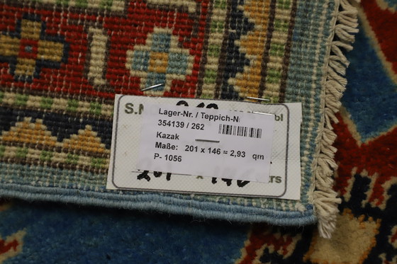 Image 1 of Origineel handgeknoopt Kazak Diyar tapijt 201 x 146 cm Topconditie