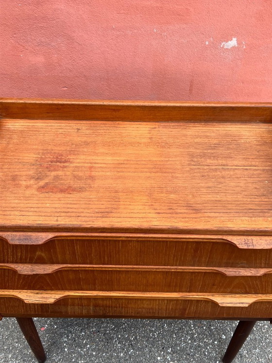 Image 1 of Cassettiera/comodino vintage danese in teak, anni '60
