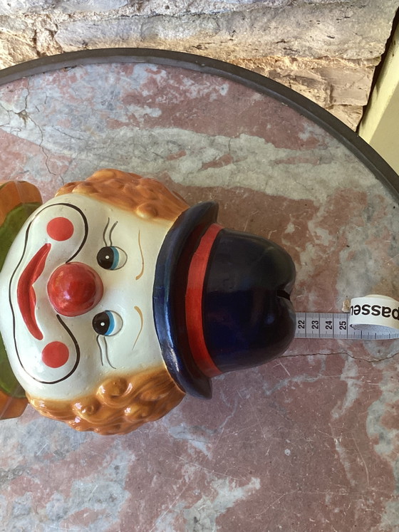 Image 1 of Tirelire tête de clown vintage