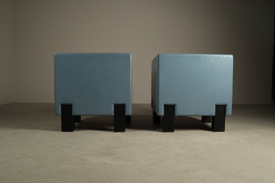 Image 1 of Pair of "Moji" Armchairs by Shigeru Uchida for Poltrona Frau, Italy