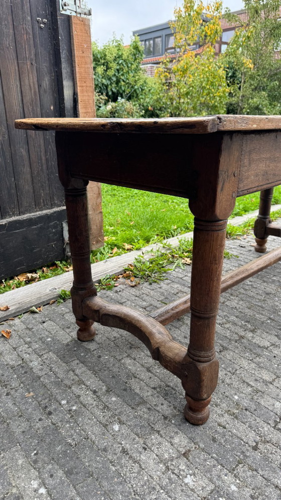 Image 1 of Table de ferme rectangulaire ancienne