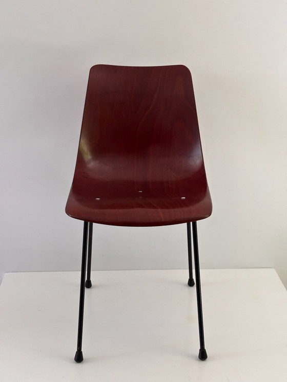 2 Pierre Paulin CM131 stoelen, Thonet Vintage editie – Eetkamerstoelen, Wood (photo 5 of 13)