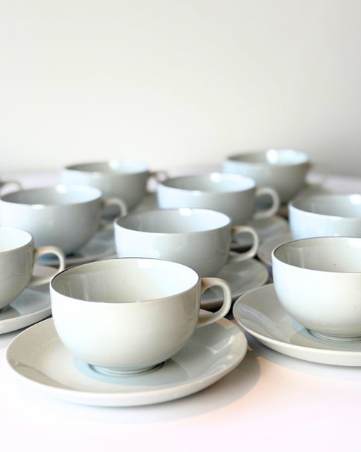 Royal Copenhagen Fajance Blue Line Set di 10 tazze da caffè