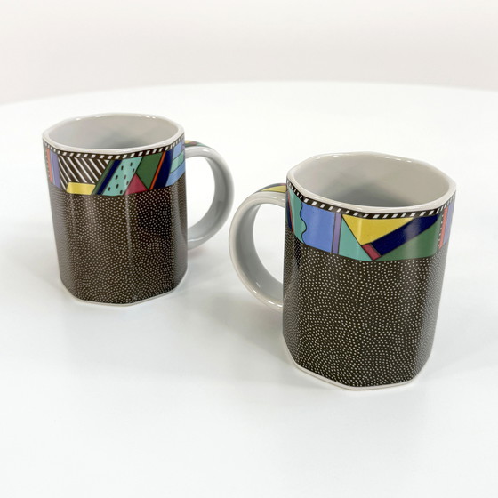 Image 1 of Paar mokken Scenario Metropol door Barbara Brenner voor Rosenthal, 1990