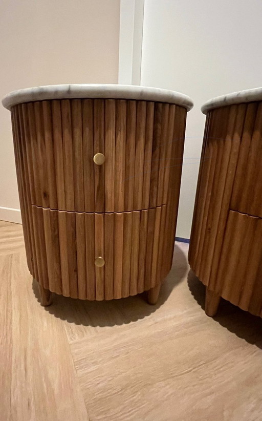 Warehouse 5 Isla bedside tables - as good as new